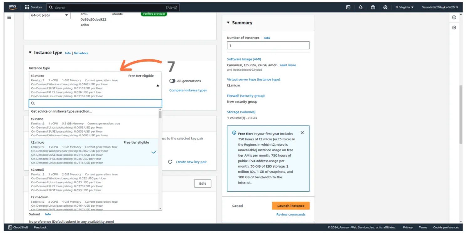 aws login