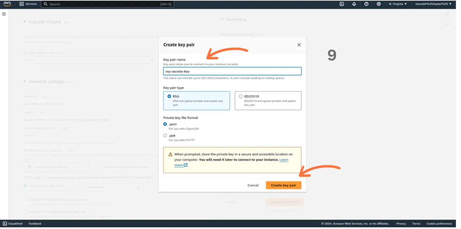 aws login